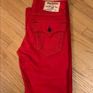 Men’s True Religion Ruby Red Jeans 31x34